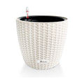 Dexceder 9x8 Self Watering Planter (Ivory White Rattan)
