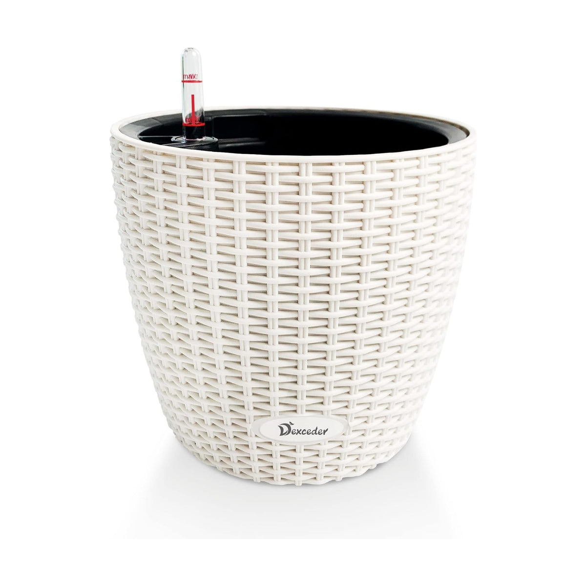 Dexceder 9x8 Self Watering Planter (Ivory White Rattan)