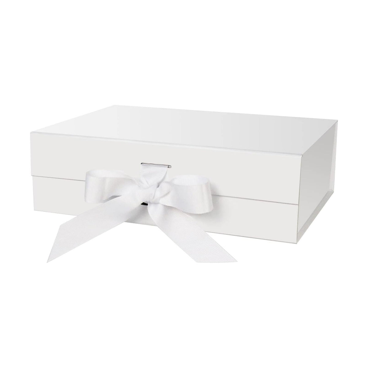 DaiJoob White Gift Box with Lid for Presents 10.5x7.5x3.1 Inches