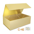 RYDDOY Gold Gift Box, 12x6x4'' Gift Boxes with Lids for Presents