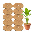 10 Pack Coconut Fiber Mulch Ring Tree Plant Protector Mat, 14 Inch | Natural Coco Coir Tree Mulch Ring Plant Pot Soil
