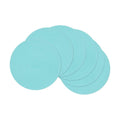 SHACOS Round Placemats Set of 6 Washable 15 inch Round Table Mats Cotton Polyester Woven Braided Place Mats for Dining Table (Aqua, 6)