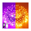JMEXSUSS 200 LED Orange Purple Halloween Lights for Halloween Decor