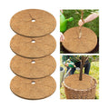 4 Pack Coconut Fiber Mulch Ring Tree Plant Protector Mat, 30 Inch | Natural Coco Coir Tree Mulch Ring Plant Pot Soil