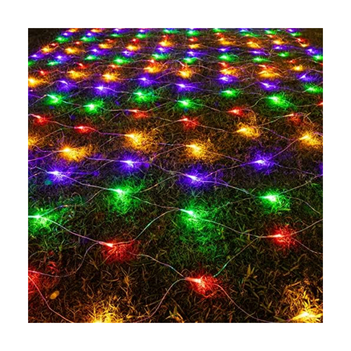 AWQ 360LED 13.1ftx6.6ft String Lights Christmas Net Mesh Lights Multicolor
