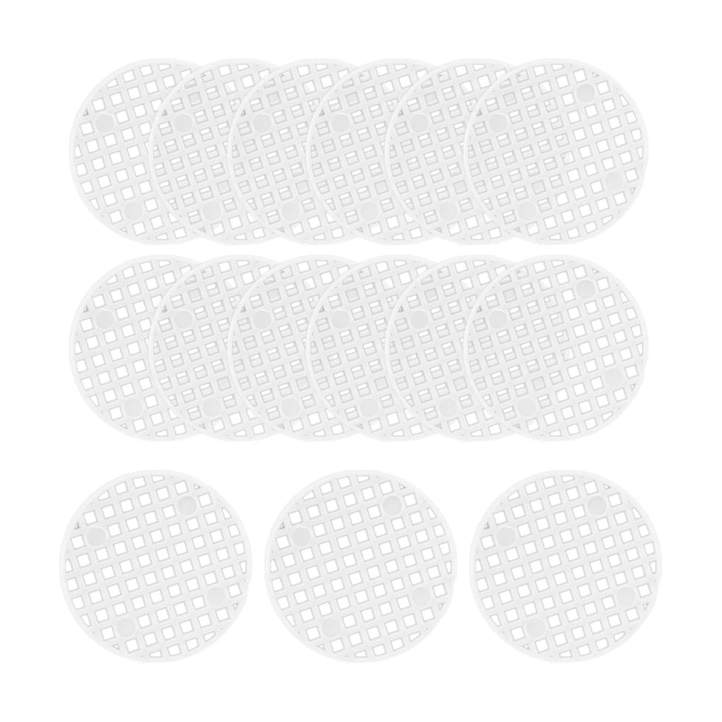 Bivethoi Plant Pot Mesh Hole Cover, 1.8" / 45mm, White, 100pcs