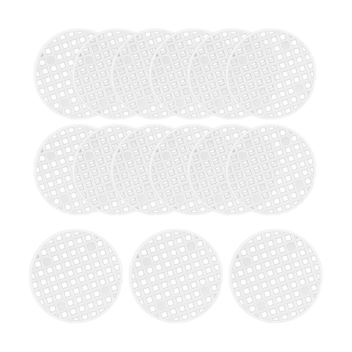 Bivethoi Plant Pot Mesh Hole Cover, 1.8" / 45mm, White, 100pcs