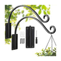 Heavy Duty Plant Hanger Bracket: 16 Inch 2 Pack Hanging Plant Bracket | 80 Lbs Solid Iron Capacity, Rust-Resistant