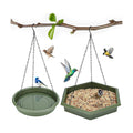Hanging Bird Bath，2 in 1 XL Hanging Bird Feeder & Birds Bath for Outside