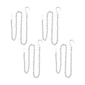 YINGFENG 4 Pack 35 Inch Silver Hanging Chain for Hanging Bird Feeders, Bird Houses, Hanging Planters, Baskets, Birdbaths, Lanterns, Wind Chimes, Billboards, Signs and Ornaments, etc