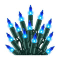 TW SHINE Blue Christmas Lights, 20FT 100 Count Incandescent Christmas Mini Tree String Lights, Waterproof Christmas Decorations for Outdoor Indoor Xmas Patio Home Party Garden Yard Decor