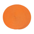 FunWheat Round Braided Placemats Set of 4 Table Mats for Dining Tables Woven Washable Non-Slip Place mats 15inch (Orange, 4pcs)