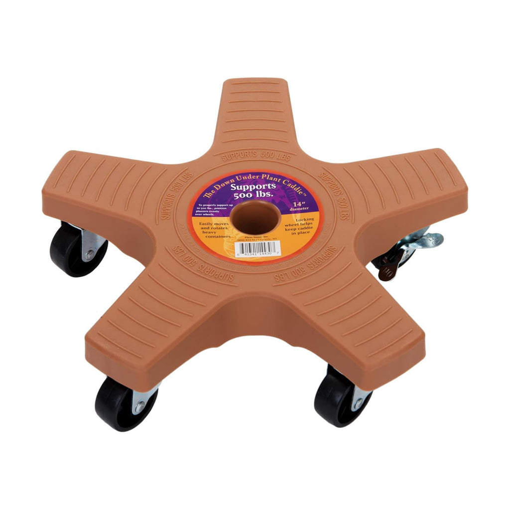 Bosmere 14" Plant Caddie - Heavy-Duty Rolling Plant Stand with Locking Wheels, 500 lb Capacity – Durable Plant Caddy