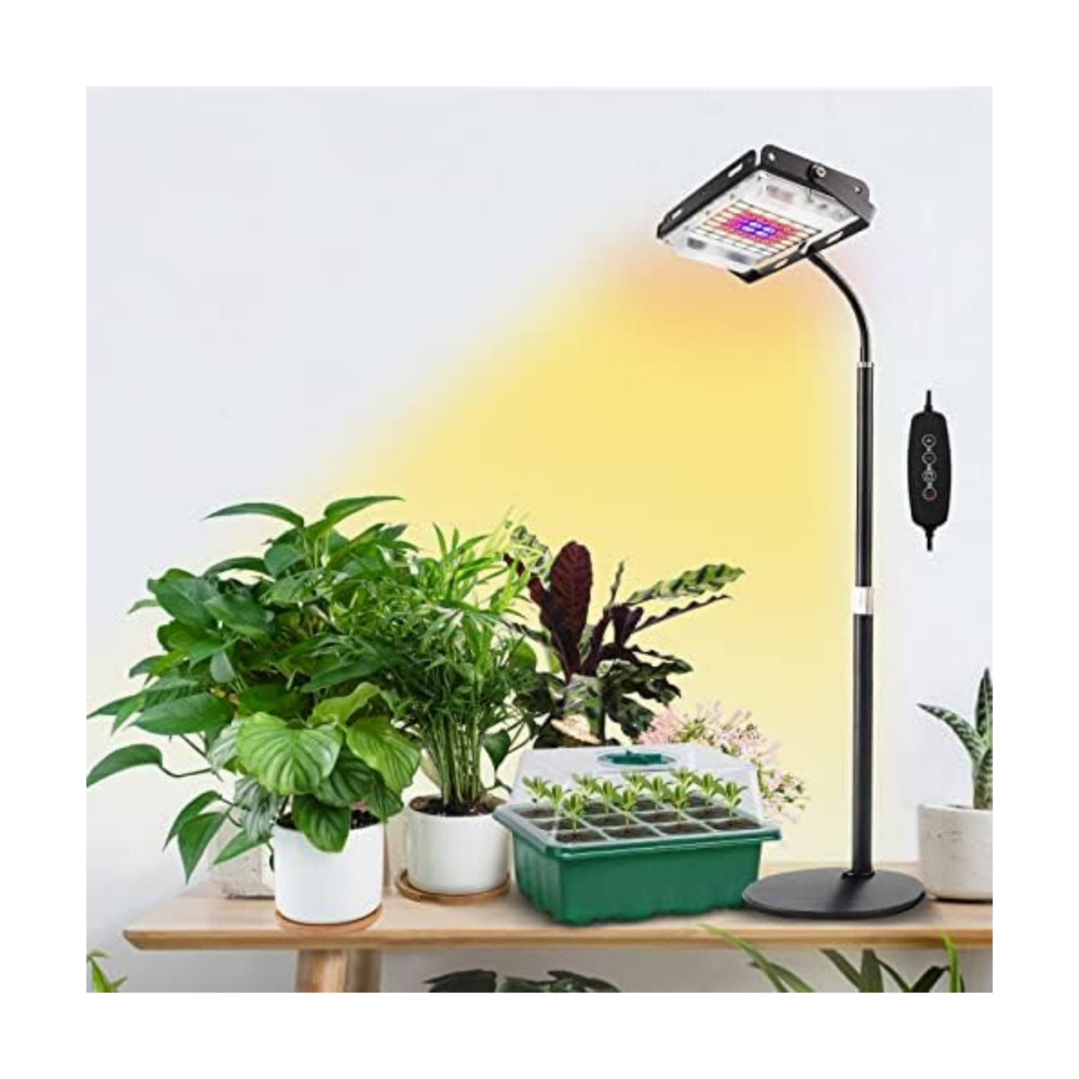 LBW Grow Light for Indoor Plants, Full Spectrum Desk LED Plant Light