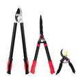 YRTSH Loppers, Hedge Shears & Pruners Combo Set, 3-Piece Hedge Clippers | Heavy Duty Tree & Shrub Care Kit for Yard