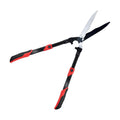 YRTSH Hedge Shears, Extendable 26"-32" Hedge Clippers with Sharp Wavy Blade | Manual Hedge Shears for Trimming Borders