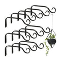 12 Pack Hanging Plant Bracket 7.3 Inches Metal Hook Decorative Straight Hanger for Bird Feeders, Wind Chimes, Flower