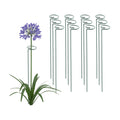 24 Inch 20 Packs Plant Support Stakes, Garden Single stemmed Plant Support Hoops Plant Prop for Flowers Orchid Tomatoes