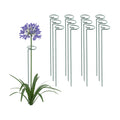 Thealyn 20 Pack 16 Inch Plant Support Stakes, Metal Single stemmed Flower Support Hoops，Garden Plant Stakes Plant Prop for Amaryllis Orchid Lily Rose Peony Tomatoes Gladiolus