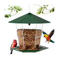 Jealoeur Bird Feeders for Outdoors Hanging Bird Feeder Wild Birds Seed, Green