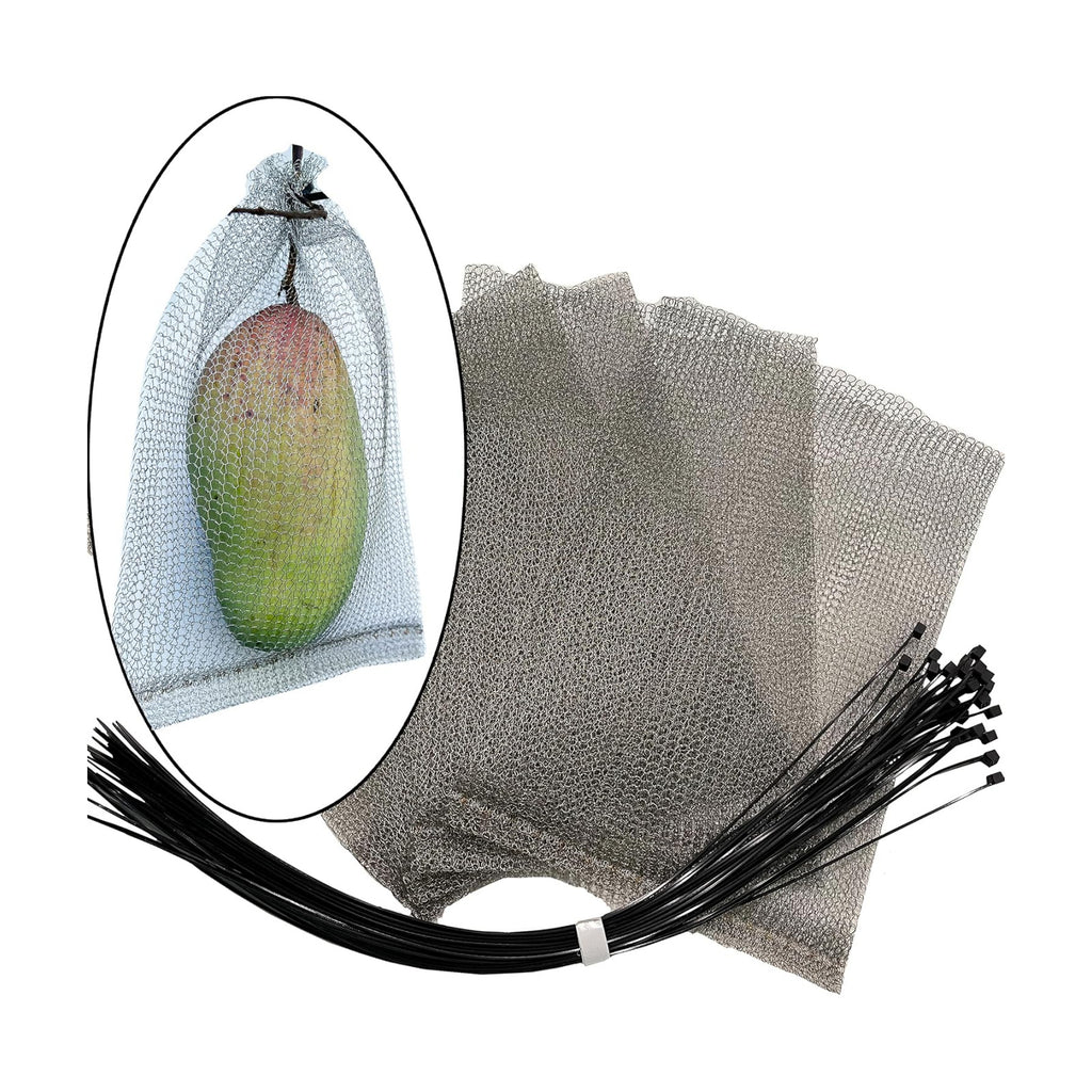 Fruit Protection Wire mesh Bags, QYHDSS8X12, Offers 100% Protection for Fruits, Berries, Roots and Vegetables.