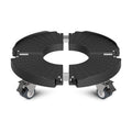 Goovilla Plant Stand with Wheels 440LBS Load,1Pack, Adjustable 15-22",Black | Heavy Duty Plant Caddy with Lockable