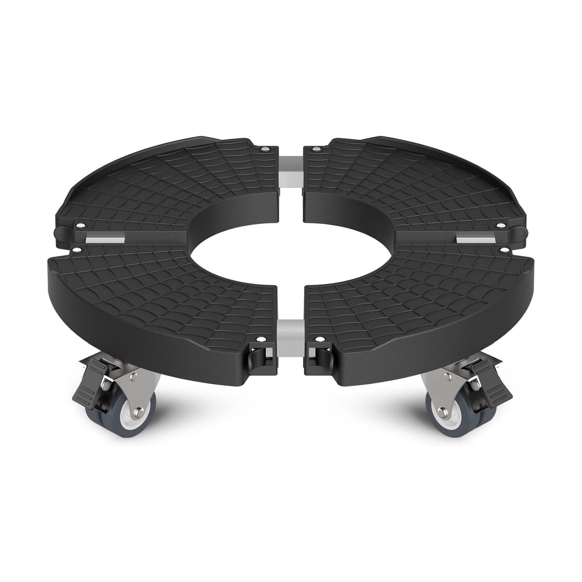 Goovilla Plant Stand with Wheels 440LBS Load,1Pack, Adjustable 15-22",Black | Heavy Duty Plant Caddy with Lockable