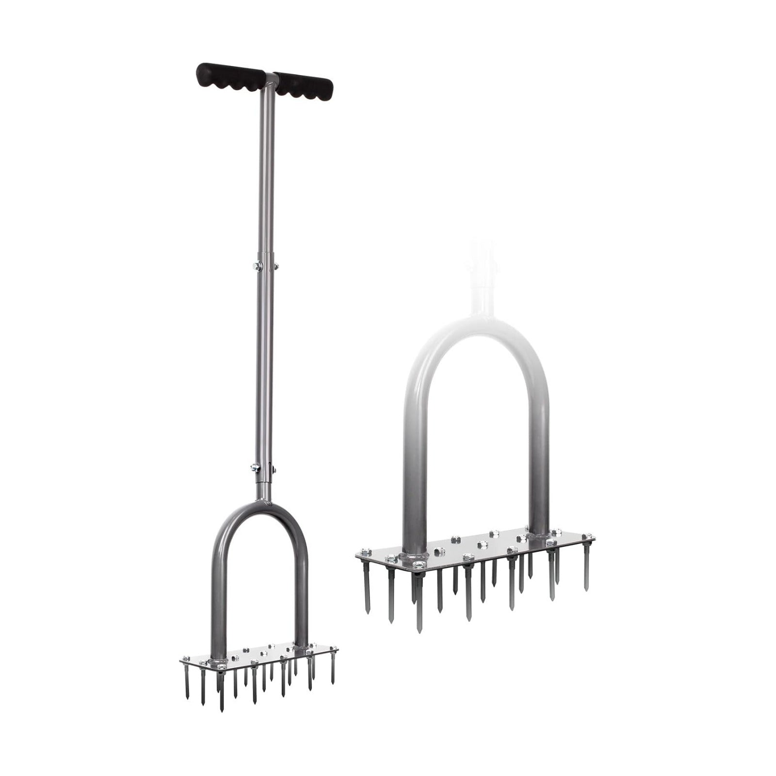 Walensee Manual Lawn Aerator Tool with 15 Iron Spikes, Garden Spike Aerator | Alternative to aerator shoes, patented