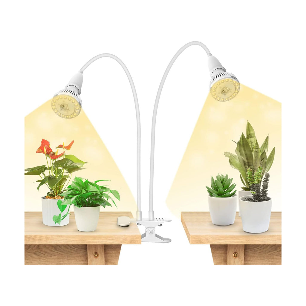 SANSI Grow Lights for Indoor Plants, 20W Clip-On Gooseneck LED Plant Lights | Lifetime Free Bulb Replacement, Plant