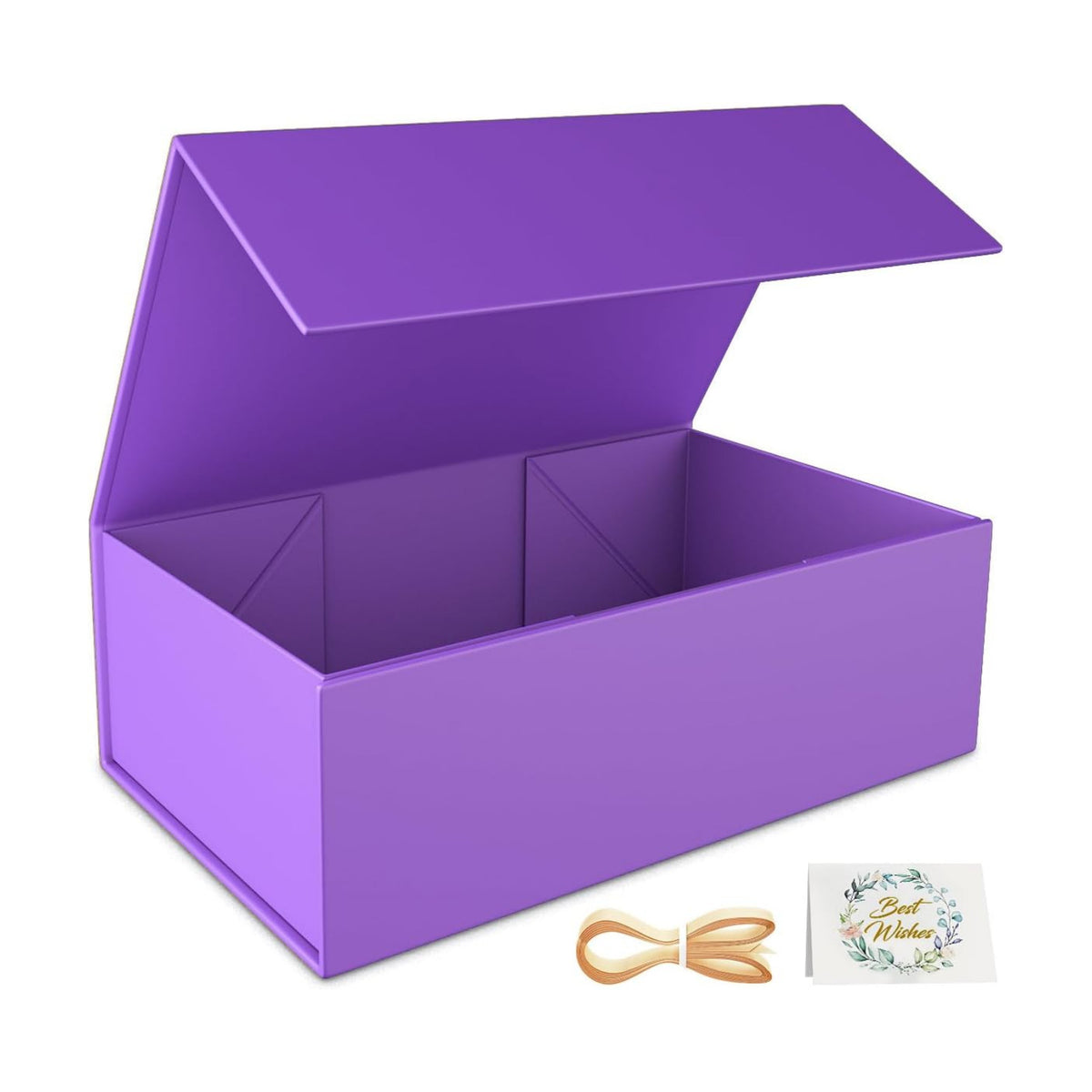 RYDDOY Purple Gift Box, 9.5x6x3'' Gift Boxes with Lids for Presents