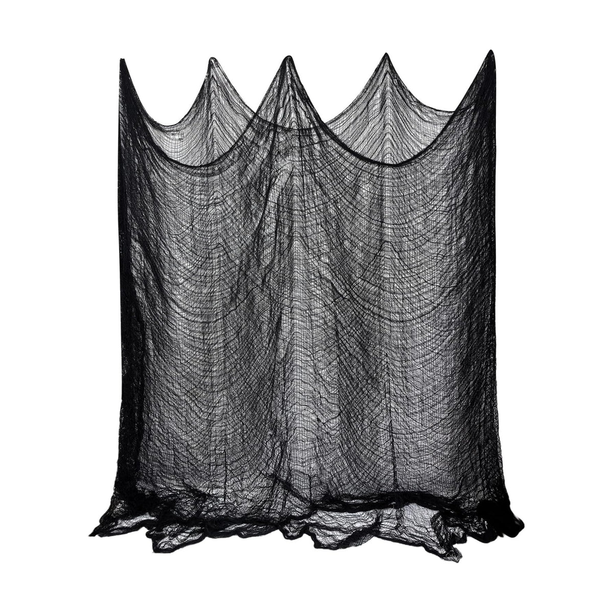 ZeeDix Halloween Black Creepy Cloth 80 × 200 Inch Giant Spooky Cheesecloth Halloween Decoration Scary Gauze Cloth for Party Supplies Haunted Houses Outdoor Yard Home Wall Doorways Decor