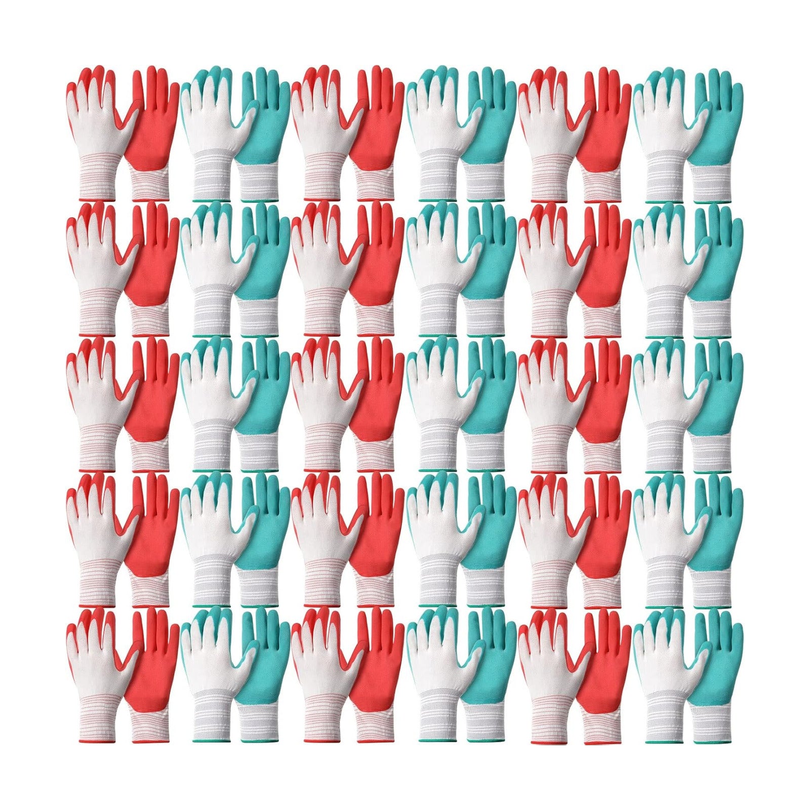 Potchen 32 Pairs Garden Gloves for Women Ladies' Gardening Gloves Bulk Breathable Rubber Coated for Yard Garden