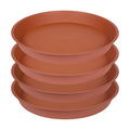 4 Pack Plant Saucer, 13 14 16 18 inch Heavy Duty Plastic Plant Saucer Round, Plant Tray for Pots, Flower Plant Saucers