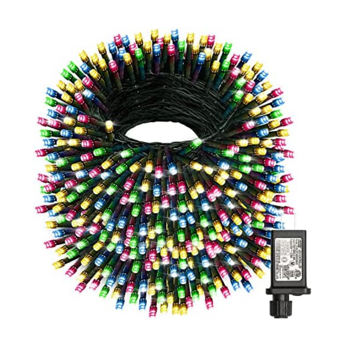 HAILI XMGQ 1000 Led Christmas Lights Outdoor, 8 Lighting Modes Waterproof