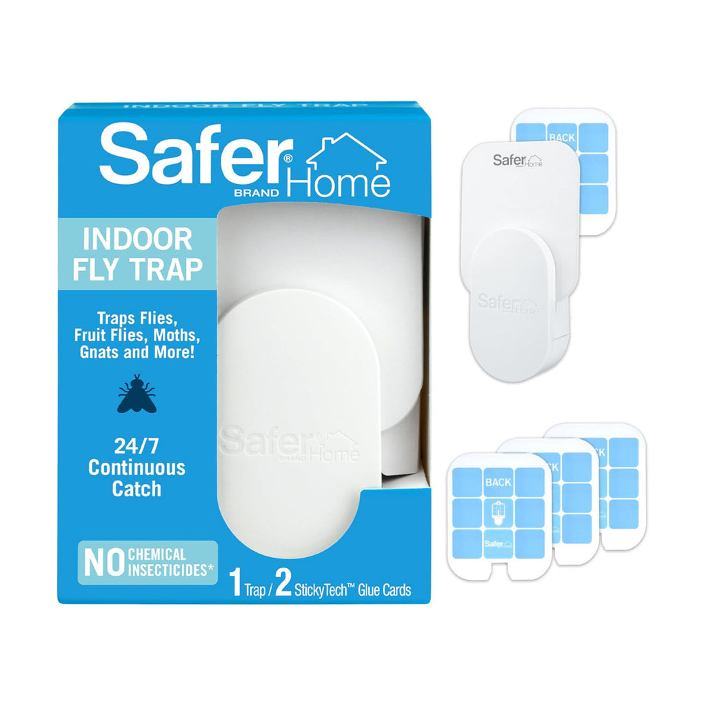 Safer Home SH502 Indoor Plug-in Fly Trap & SH503 Refill Pack of Glue Cards for – 3