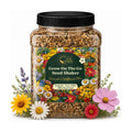 Wildflower Seed Shaker – Annual Mix by GevaGrow | 17 Variety Flower Seeds for Planting in Pots & Outdoor Gardens, Bulk