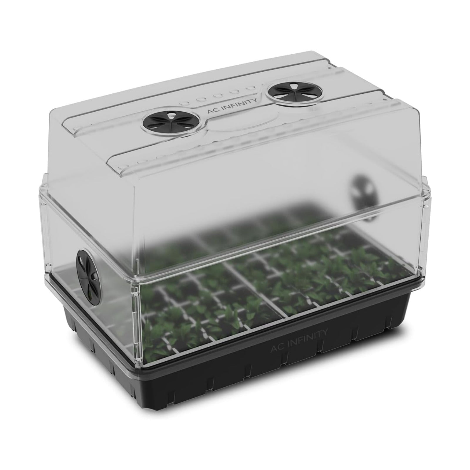AC Infinity Humidity Dome, Heavy-Duty Germination Kit with 3 mm Thick Dome, Sturdy Drip Tray, 5x8 Cell Seedling Tray