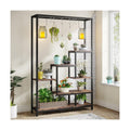 Tribesigns 5-Tier Tall Indoor Plant Stand, 70.9 inches Large Metal Plant Shelf with 6PC S Hanging Hooks, Multi-Purpose