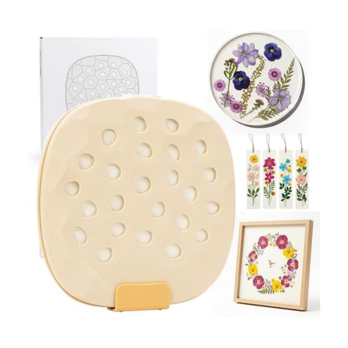 Aboofx Microwave Flower Press Kit, 9" Fast Drying Easy Flower Pressing Kit