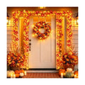 Runleo 2 Pack Fall Decorations for Home Maple Leaf Lights Total 20ft 40 LED