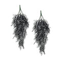 RECUTMS 4Pcs Artificial Hanging Wisteria Plants 31.5In Plastic Black White