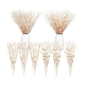 Giegxin 16 Pack 17 Inch Rose Gold Christmas Glitter Berries Stems