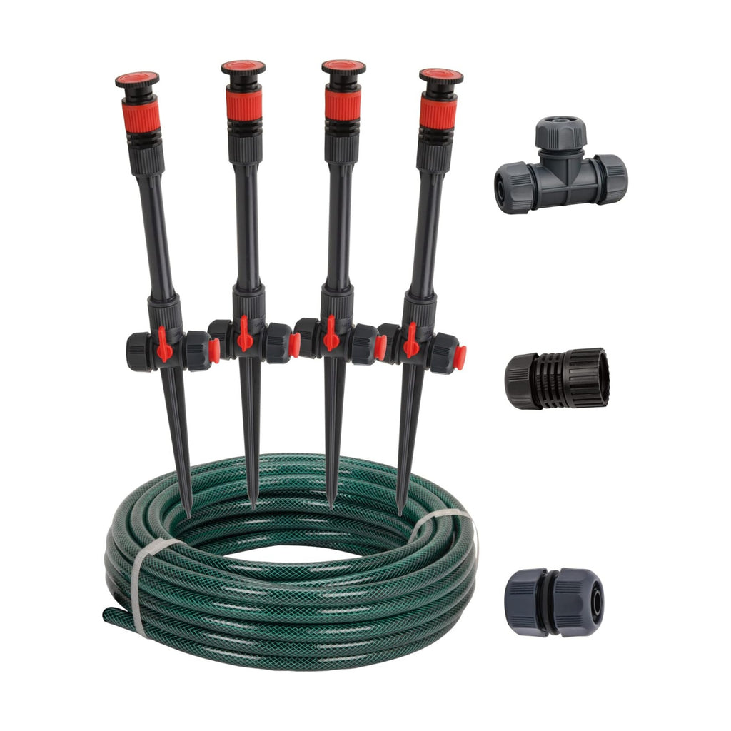 Eden 98063 Multi-Adjustable Flex Design Above Ground Irrigation Garden Sprinkler System, Sprinkler & Hose, DIY Plant