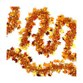DIYDEC 33ft Thanksgiving Fall Tinsel Garlands Golden Copper