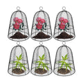 6 Pack Garden Chicken Wire Cloche,19" x 14" Large Plant Protector Cover for Keeping Squirrels,Rabbits,Bunny Chickens