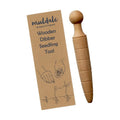 Garden Dibber Seed Planter Tool – Wooden Seed Dibber for Planting | Tapered Gauge Handheld Bulb Planting Tool for