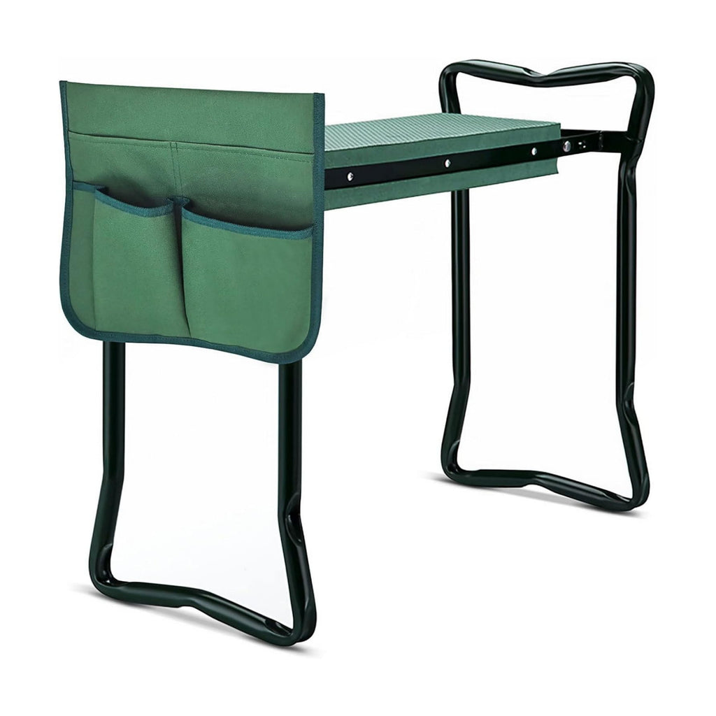 Garden Kneeler Seat Portable Garden Folding Seat EVA Foam Pad with Tool Bag Pouch