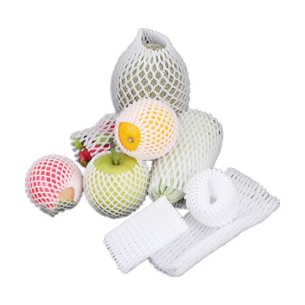 50pcs Foam Net Sleeve Pocket, for Shockproof Protection Transport Packing Wine Glass Bottle Fragile Items Vegetable