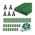 7/16" Garden Stakes,30pcs 16" Plant Stakes DIY 3ft 4ft 5ft 6ft Plant Support Sticks,Plant Support Stake with Sturdy
