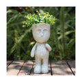 FIMOFIDRE CYNOR Head Planter Face Planters for Indoor Plants Resin Plant Pots with Drainage Hole Unique Succulents